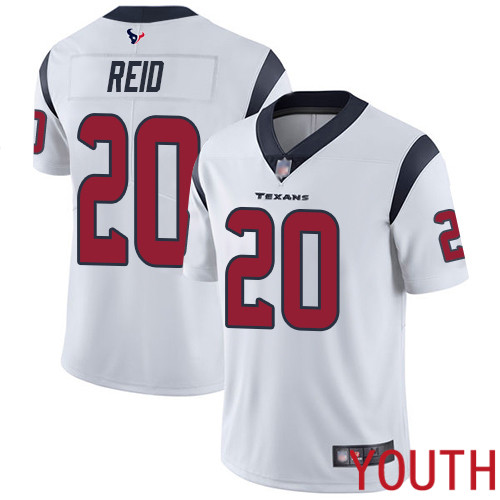 Houston Texans Limited White Youth Justin Reid Road Jersey NFL Football #20 Vapor Untouchable->youth nfl jersey->Youth Jersey